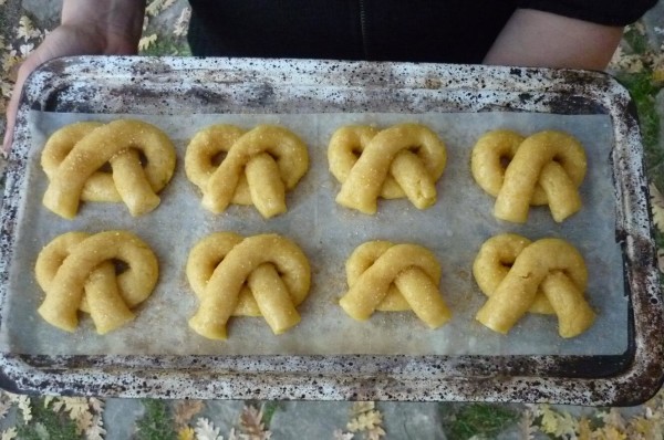 Biscotti rustici in forma di Pretzel