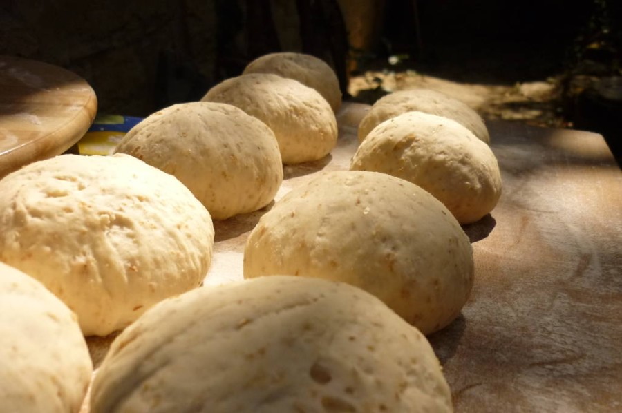 Il pane semi-integrale durante l'ultima fase della lievitazione